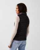 Black Seda Sleeveless Lightweight Down Jacket