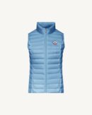 Seda Washed Blue Sleeveless Lightweight Down Jacket