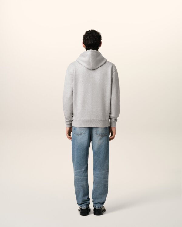 Grey Zip-Up Hoodie Ami de Coeur In Cotton - Image 4