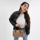 Rowan Signature Canvas Satchel Bag