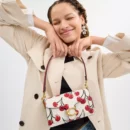Tabby 20 shoulder bag with cherry pattern