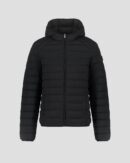 Frantz Black Lightweight Stretch Hooded Down Jacket