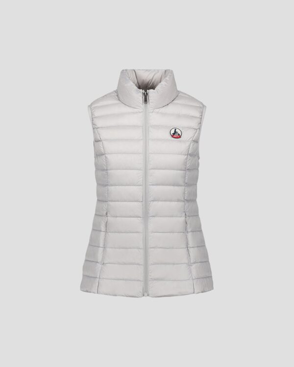 Seda Ice Grey Sleeveless Lightweight Down Jacket