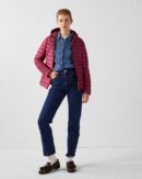 Cloe Plum Lightweight Hooded Down Jacket