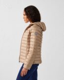 Cloe Beige Lightweight Hooded Down Jacket