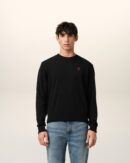 Ami de Coeur Round Neck Wool Sweater