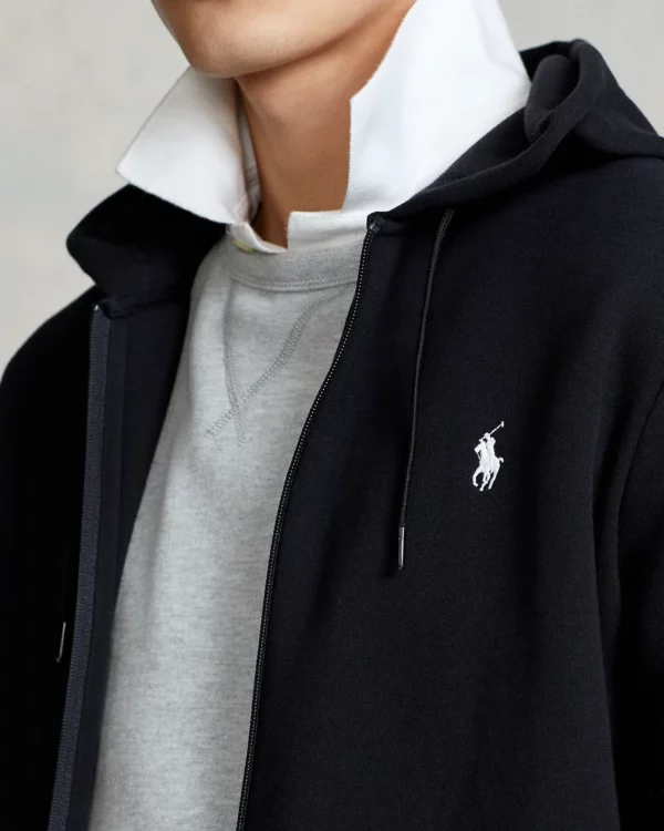 Double Knit Hoodie - Black - Image 4
