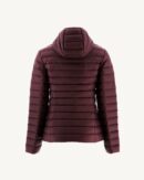 Cloe Aubergine Lightweight Hooded Down Jacket