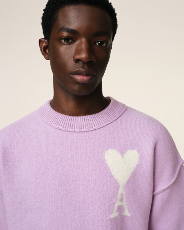 Purple Ami de Coeur Wool Sweater - Image 6