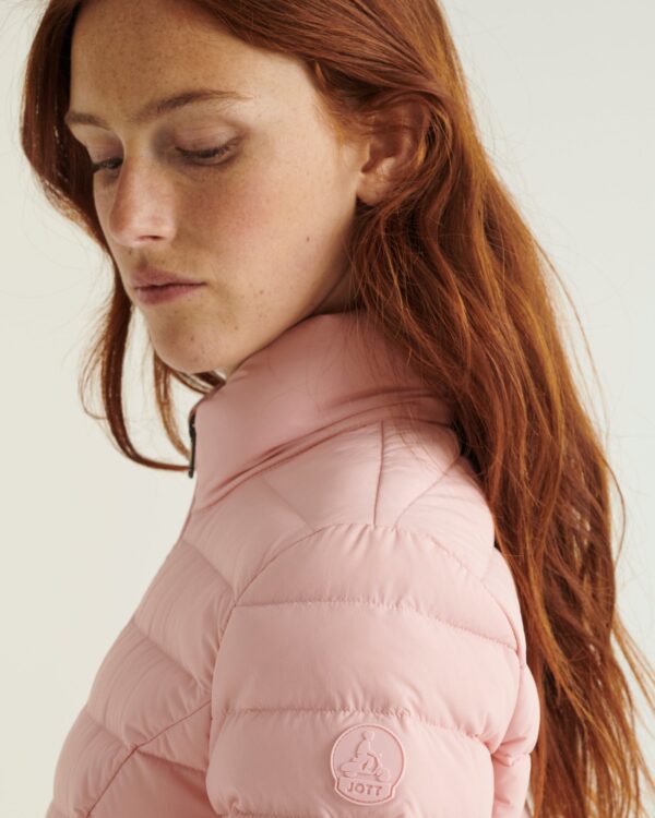 Maia Peach Pink Lightweight Stretch Down Jacket - Image 2