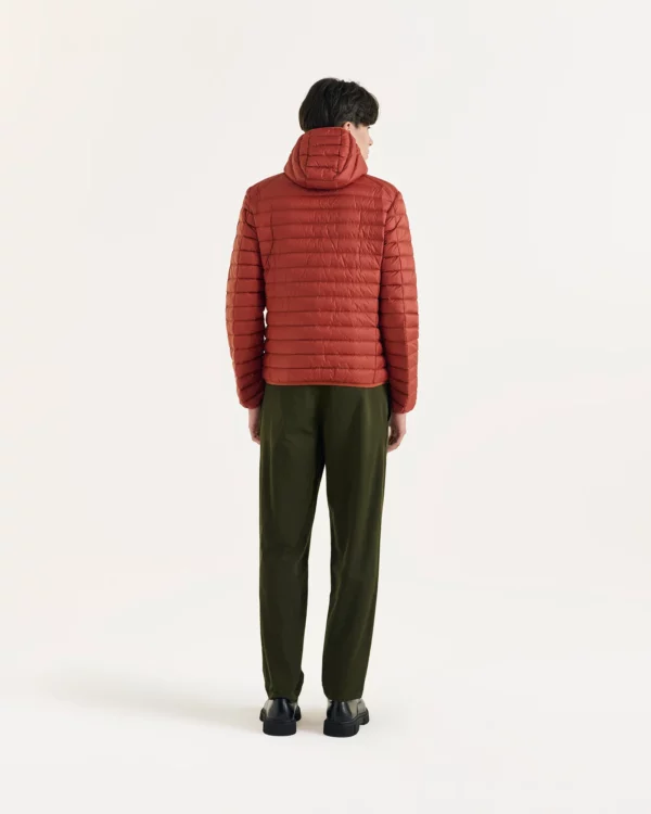Nico Brick Lightweight Hooded Down Jacket - Image 2