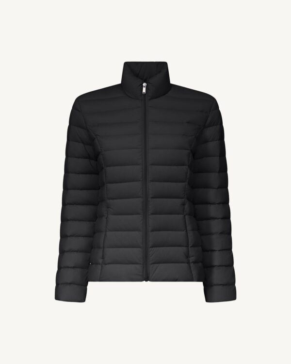 Maia Black Lightweight Stretch Down Jacket