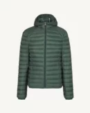 Nico Celadon Green Lightweight Hooded Down Jacket
