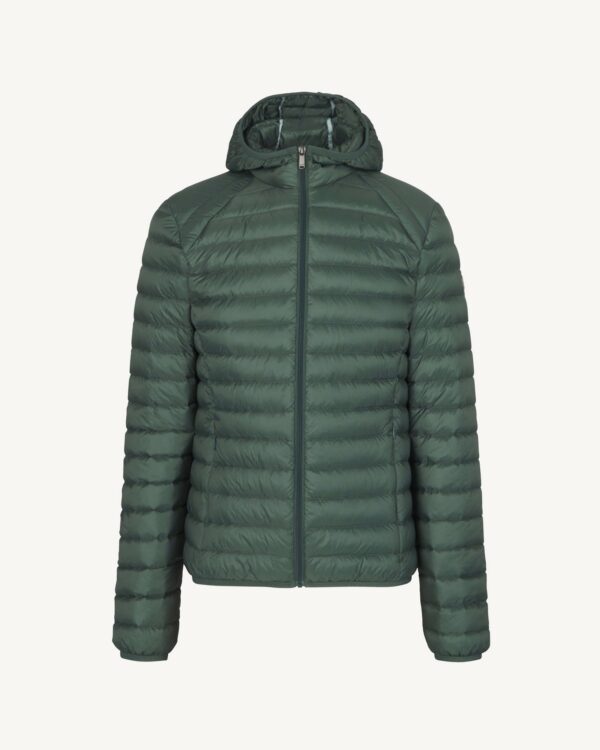 Nico Celadon Green Lightweight Hooded Down Jacket