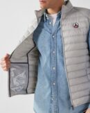 Tom Ice Grey Sleeveless Down Jacket