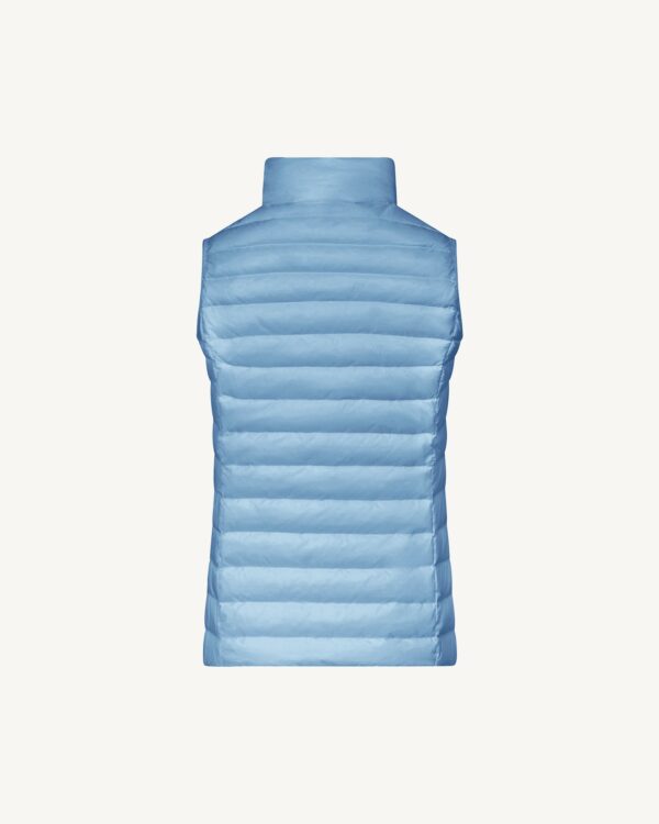 Seda Washed Blue Sleeveless Lightweight Down Jacket - Image 2