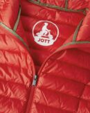 Cloe Bright Red Lightweight Hooded Down Jacket