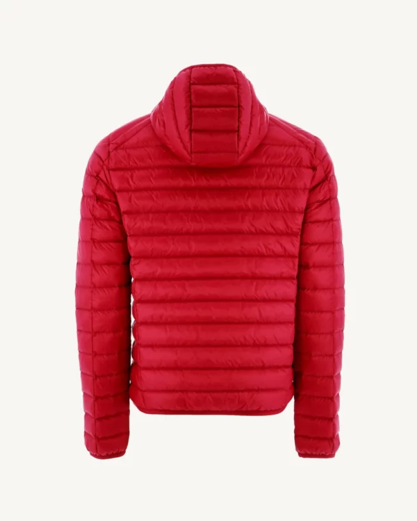Nico Red Lightweight Hooded Down Jacket - Image 3