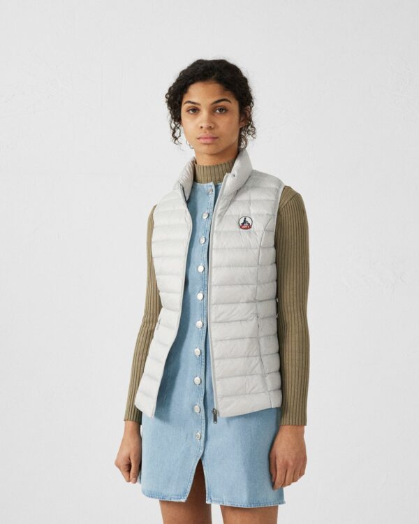 Seda Ice Grey Sleeveless Lightweight Down Jacket - Image 3