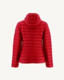 Cloe Red Lightweight Hooded Down Jacket