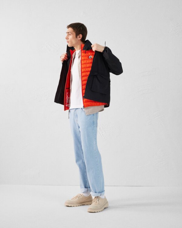 Tom Fire Red Sleeveless Down Jacket - Image 2
