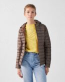 Cloe Taupe Lightweight Hooded Down Jacket