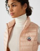 Seda Light Peach Sleeveless Lightweight Down Jacket