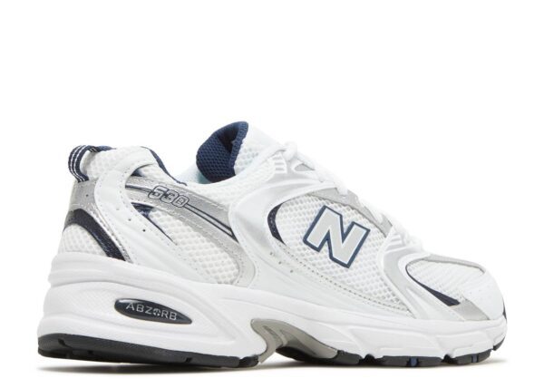 New Balance 530 White Gray Navy - Image 3