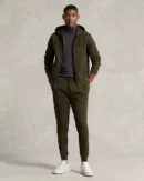 Double knit hoodie - Olive Compagnie