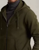 Double knit hoodie - Olive Compagnie