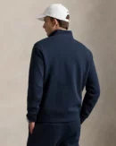 Double Knit Quarter Zip Sweater - Navy Aviator