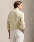 Cotton Half Zip Sweater - Andover Cream