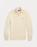 Cotton Half Zip Sweater - Andover Cream