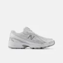 740 Shoes White with Metallic Silver