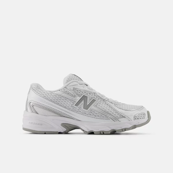 740 Shoes White with Metallic Silver - Image 2