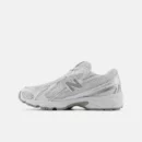740 Shoes White with Metallic Silver