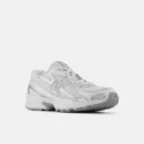 740 Shoes White with Metallic Silver