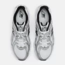 740 Shoes White with Metallic Silver and Black