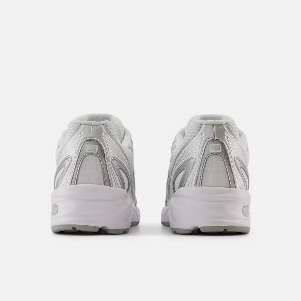 740 Shoes White with Silver - Image 6