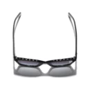 Channel Square Sunglasses - Black. Lenses: Grey, Polarized, Gradient