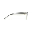 Channel Square Sunglasses - Black & White. Lenses: Grey, Gradient