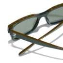 Channel Square Sunglasses - Khaki & Green. Lenses: Green